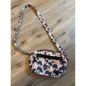 Lug Carousel Crossbody Bag Tropical Palm Sunset Quilted Travel Purse Women